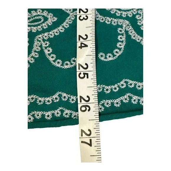 INC international concepts petite‎ medium green blouse with white embroidery - Picture 6 of 6